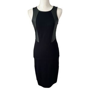 Athleta NWT “On the Town” Black Sleeveless Bodycon Dress Size XXS